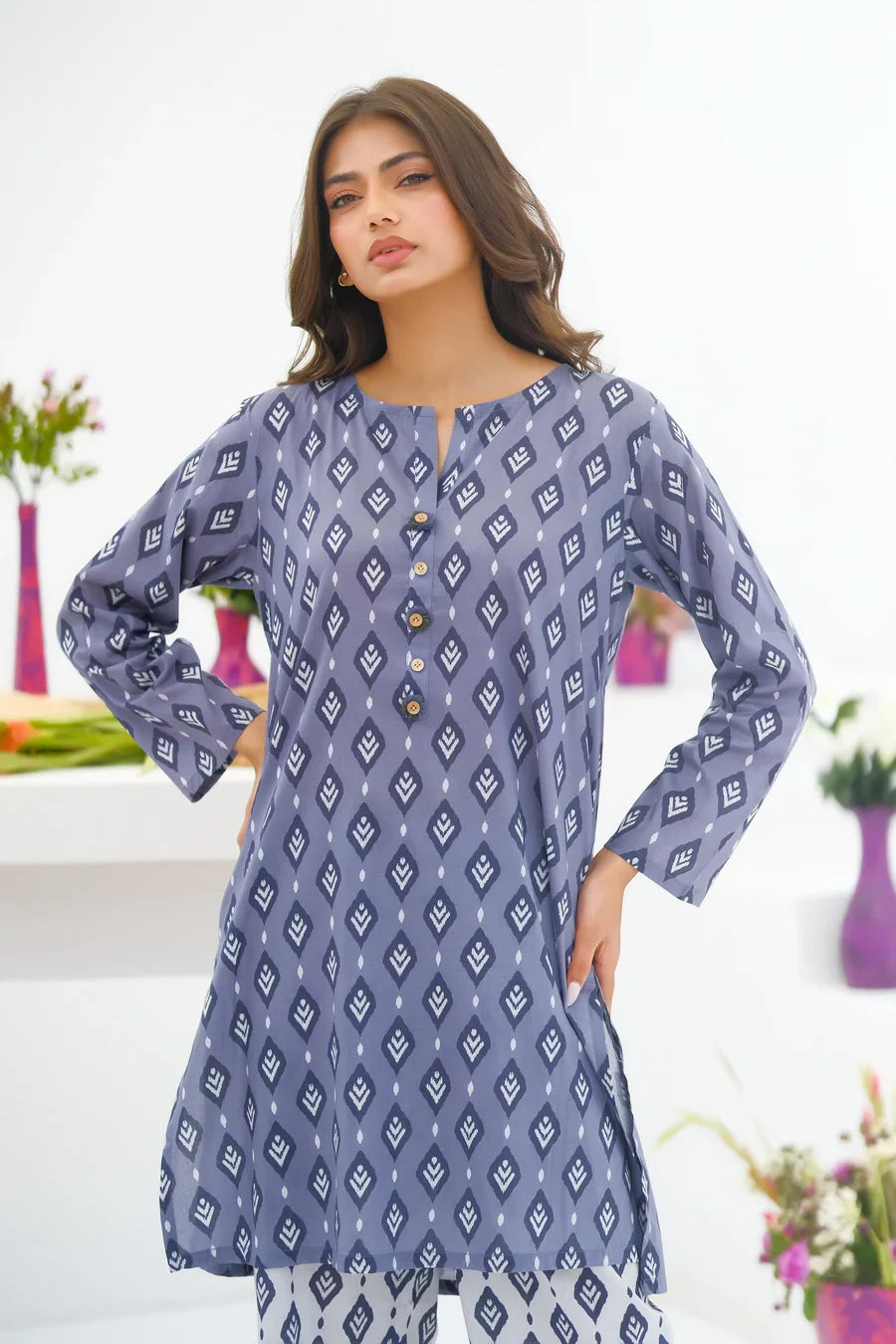 Dhaga Stitched 2 Piece Lawn Collection'2025-Matching separate 0017