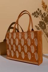 Buy Embroidered Tote PU Leather for Women Pakistan