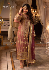 Asim Jofa Shehnai Festive Ajsh-17 Embroidered Chiffon 3 Pcs