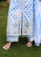Sardinia Unstitched 3 Piece Emb Lawn Eid Suit-Palm Breeze