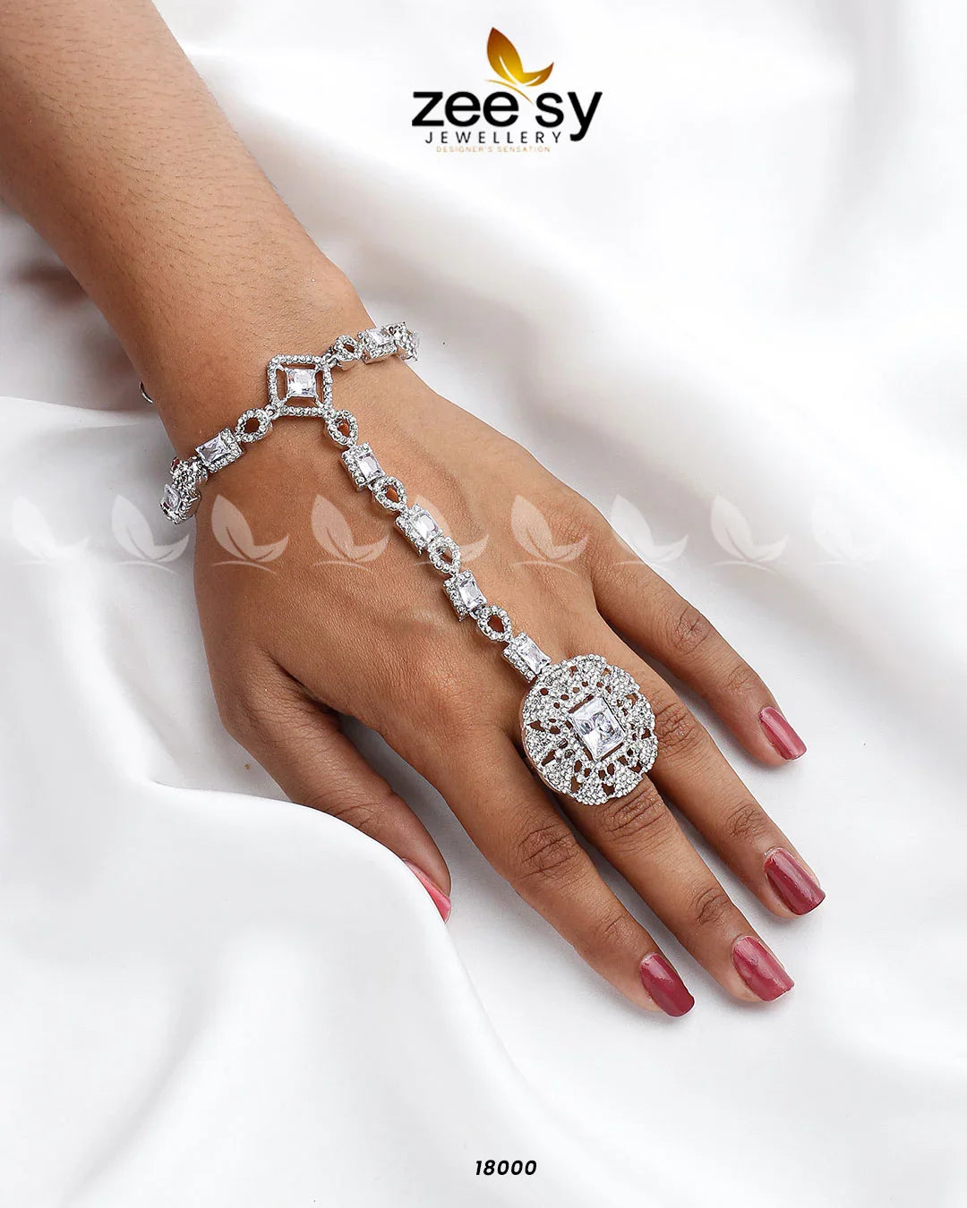 Delicate Anja Silver White - Zeesy Jewellery