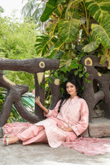 Hinza By Tawakkal Stitched 3 Piece Emb Jacquard Lawn Suit-D-1843