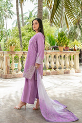 Hinza By Tawakkal Stitched 3 Piece Emb Jacquard Lawn Suit-D-1844