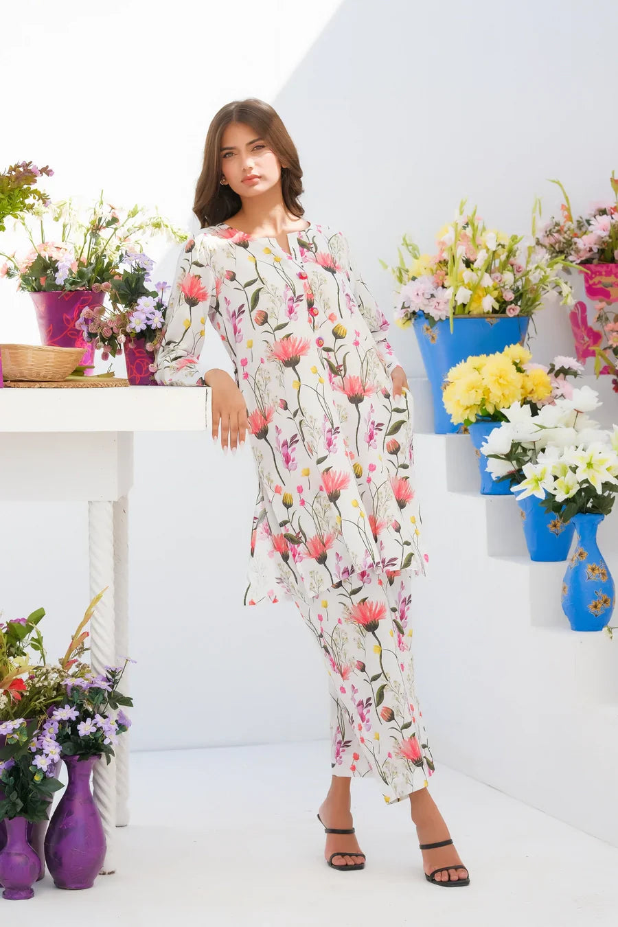 Dhaga Stitched 2 Piece Lawn Collection'2025-Matching separate 0018