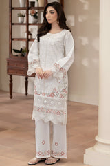 Flutterby Stitched 2 Piece Cotton Satin Winter Collection'2025-Alice-wt