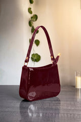 Fineur Shoulder Bag Shiny Crush - Maroon