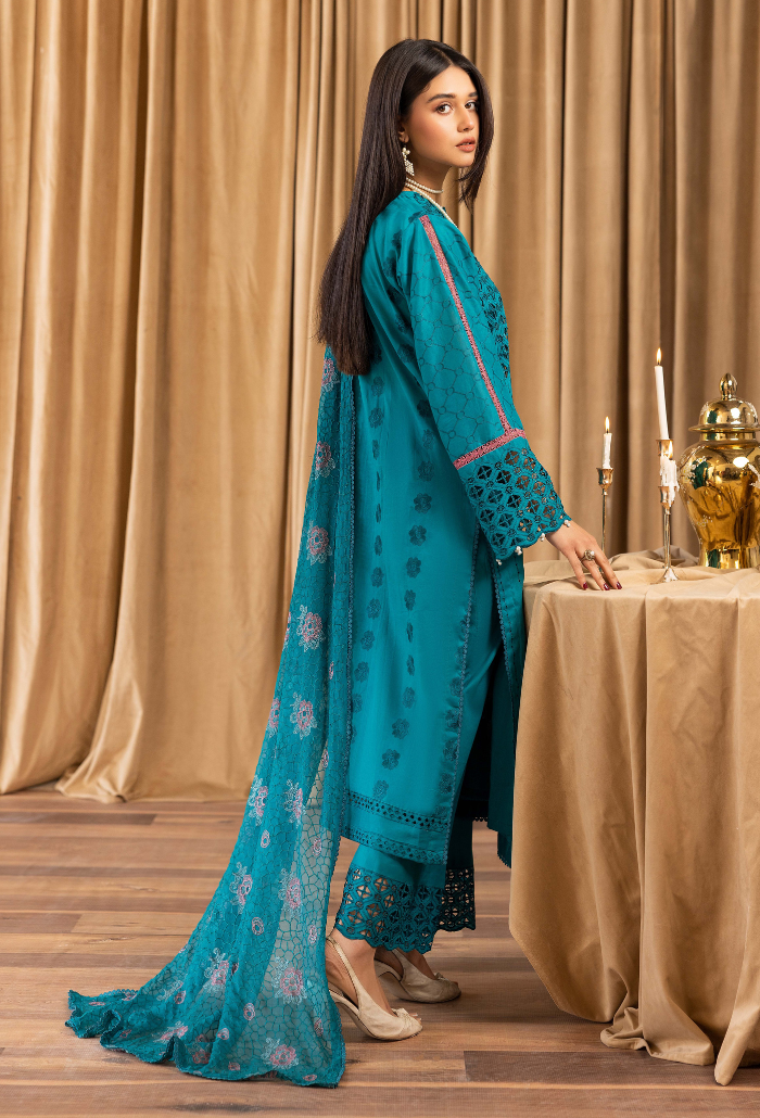 Elegant By Humdum Unstitched 3 Piece Chikankari Lawn Collection-D-04