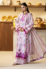 Senora By Humdum Stitched 3 Piece Emb Printed Lawn Collection'2025-D-04