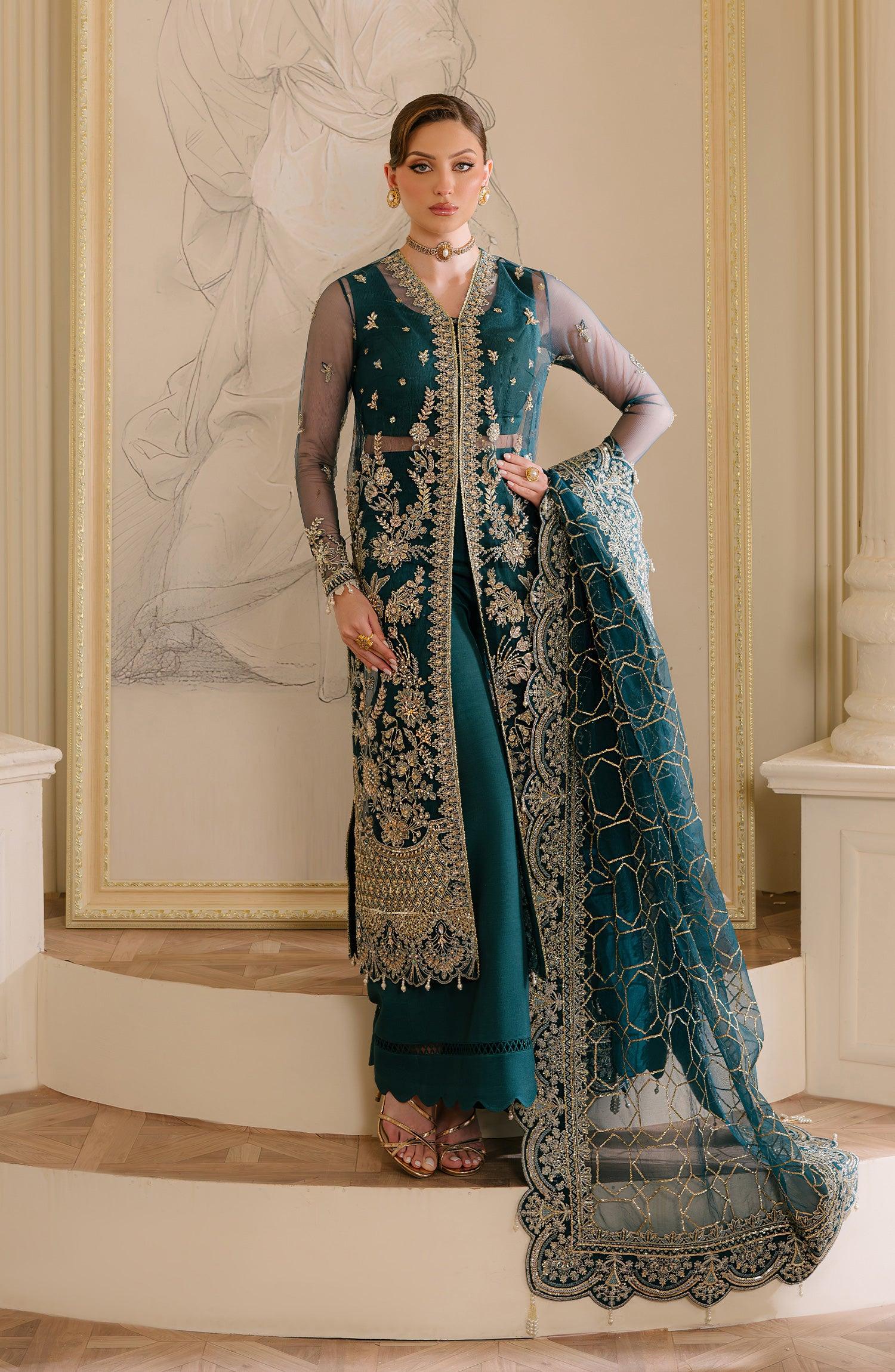Reve Royal By Fabiha Fatima Unstitched 3 Piece Formals Collection'2025-Sapphire