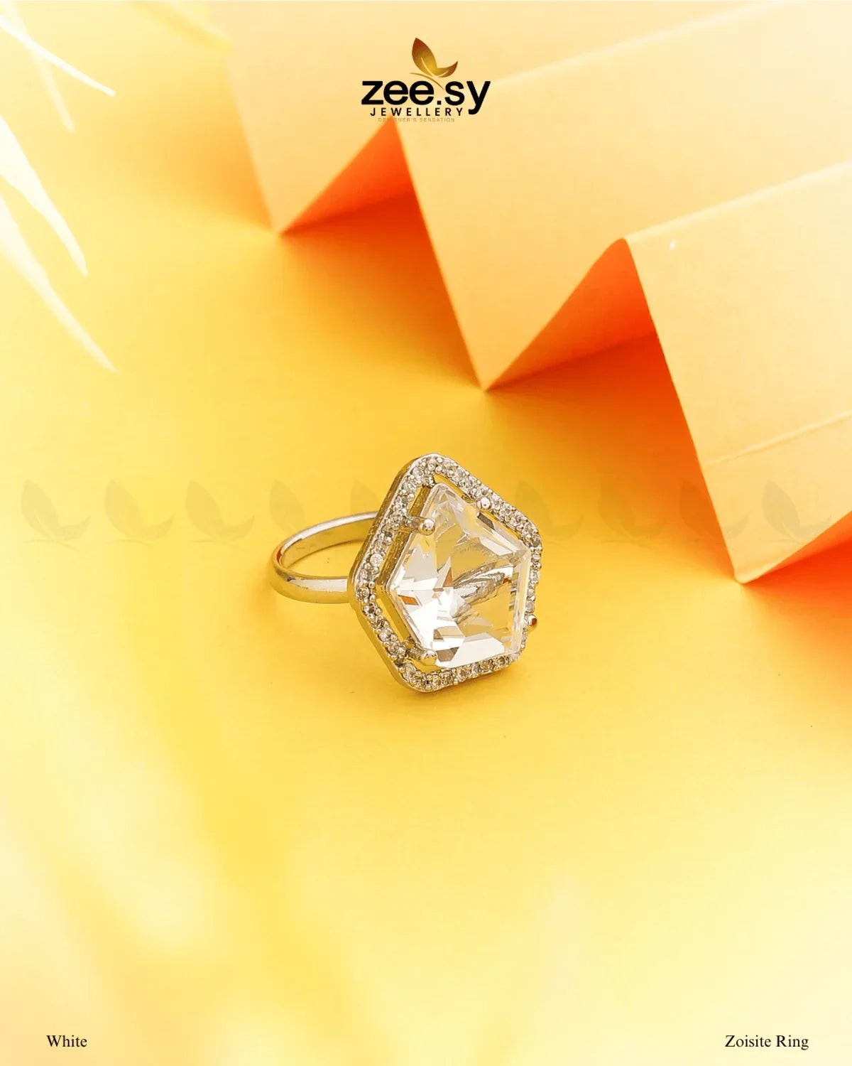 Zoisite Ring White - Zeesy Jewellery