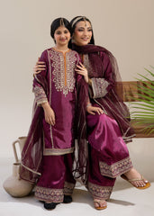 Rabt The Silk Edit Stitched 3 Piece Kids Formals Suit-Roop