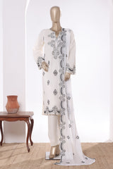 Khombi Stitched 3 Piece Luxury Cotton Collection'2025-195-C
