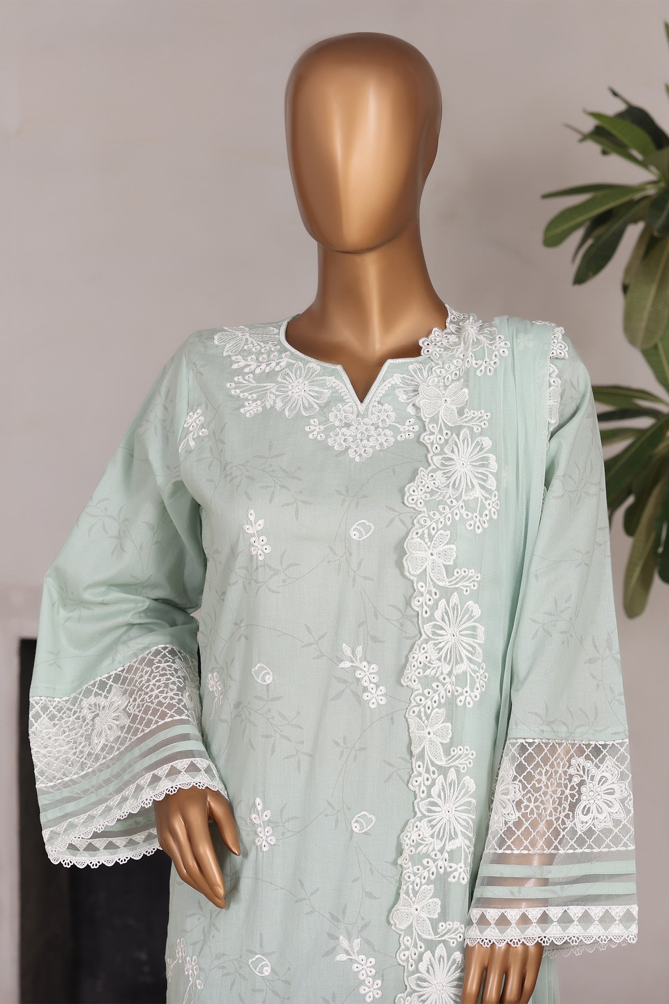 Khombi Stitched 3 Piece Luxury Cotton Collection'2025-198-AG-Kari Patta