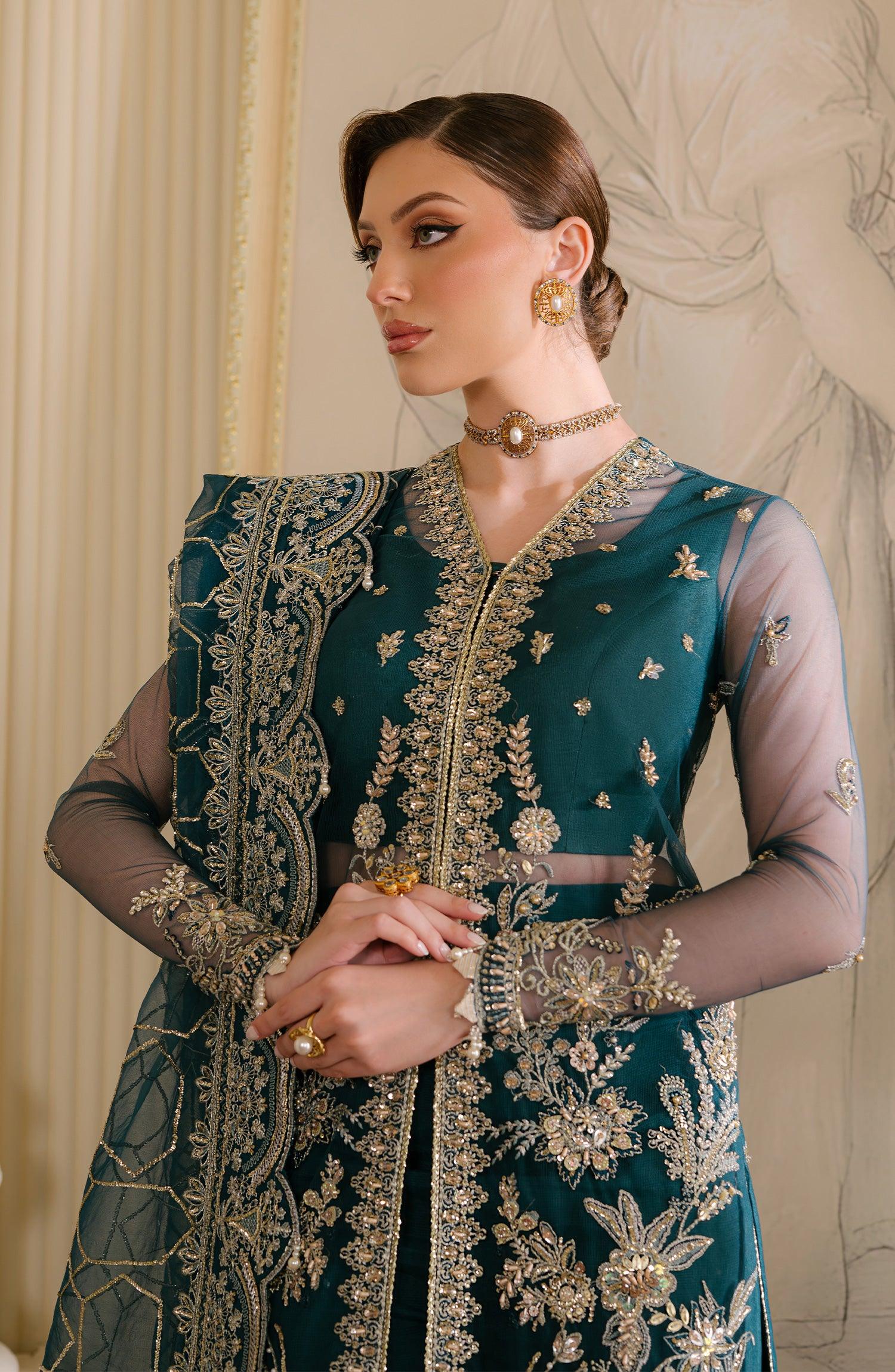 Reve Royal By Fabiha Fatima Unstitched 3 Piece Formals Collection'2025-Sapphire