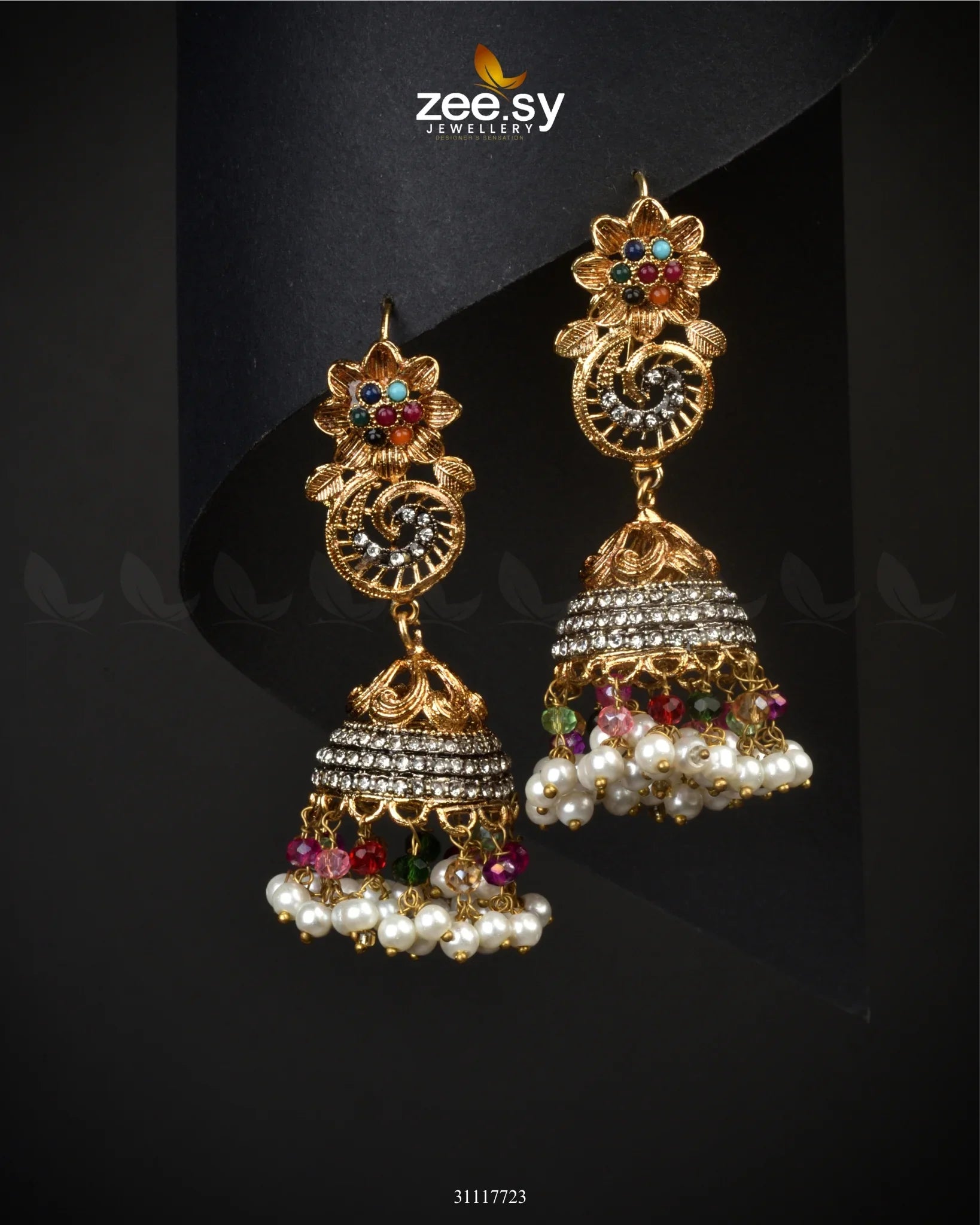 Fern Earrings Multi - Zeesy Jewellery