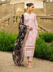 Zainab Chottani Unstitched 3 Piece Eid Luxury Lawn Collection'2023-ZC-01-A