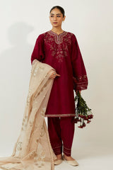 Coco by Zara Shahjahan Unstitched 3 Piece Lawn Vol-02 Suit-ZSC-01-A