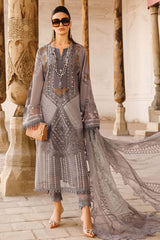 Voyage A Luxe by Maria B Unstitched 3 Piece Luxury Eid Lawn Suit-MVL-01-B