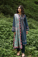 Coco by Zara Shahjahan Unstitched 3 Piece Winter Suit-ZW22-1B