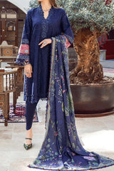 M Print by Maria B Unstitched 3 Piece Winter Suit-MPT-2001-B