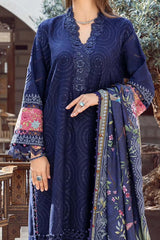 M Print by Maria B Unstitched 3 Piece Winter Suit-MPT-2001-B