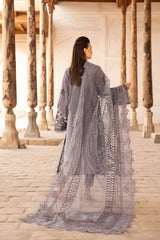 Voyage A Luxe by Maria B Unstitched 3 Piece Luxury Eid Lawn Suit-MVL-01-B