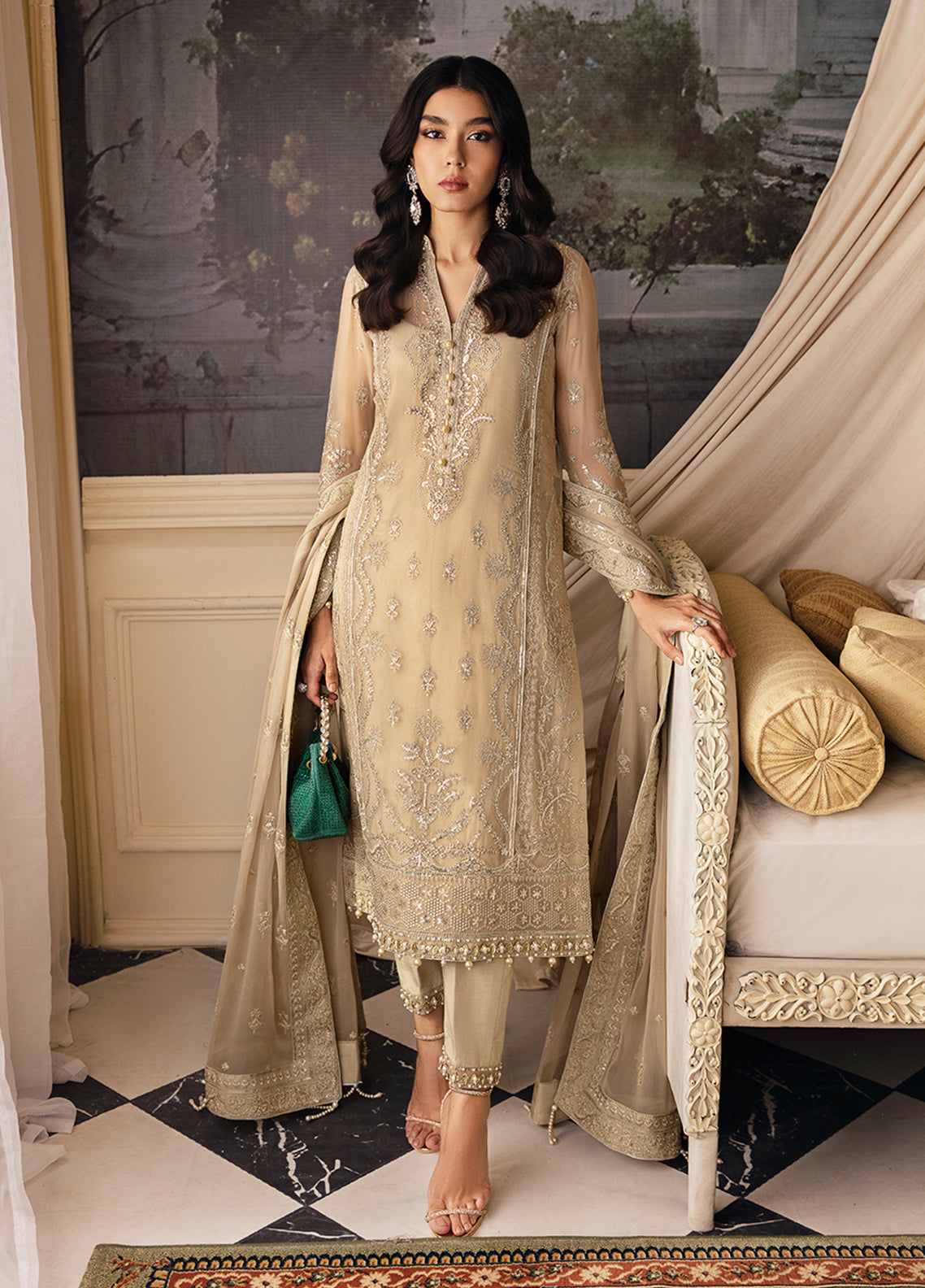 Gulaal Unstitched 3 Piece Emb Chiffon Vol-02 Collection'2023-Ailaah