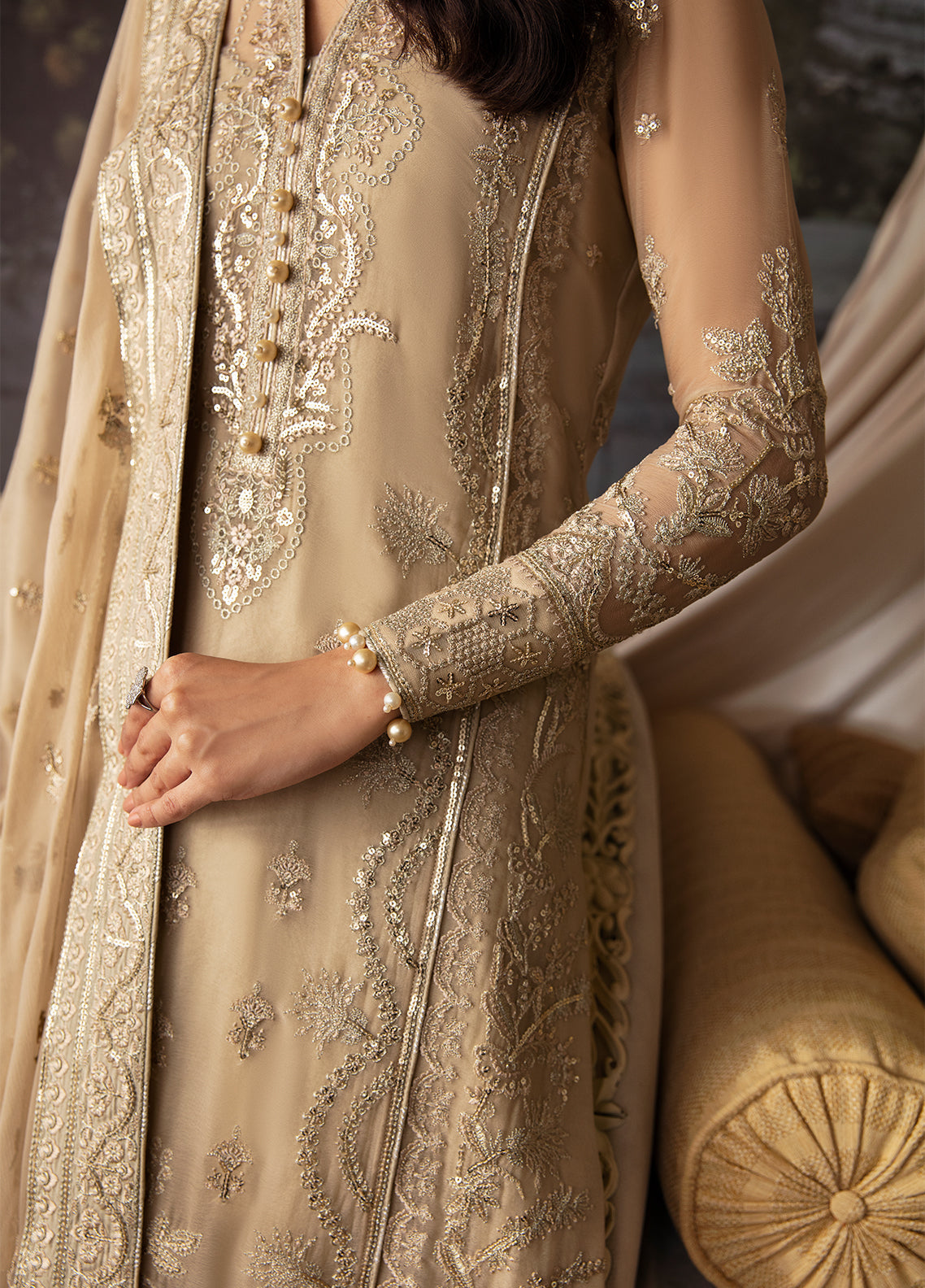 Gulaal Unstitched 3 Piece Emb Chiffon Vol-02 Collection'2023-Ailaah