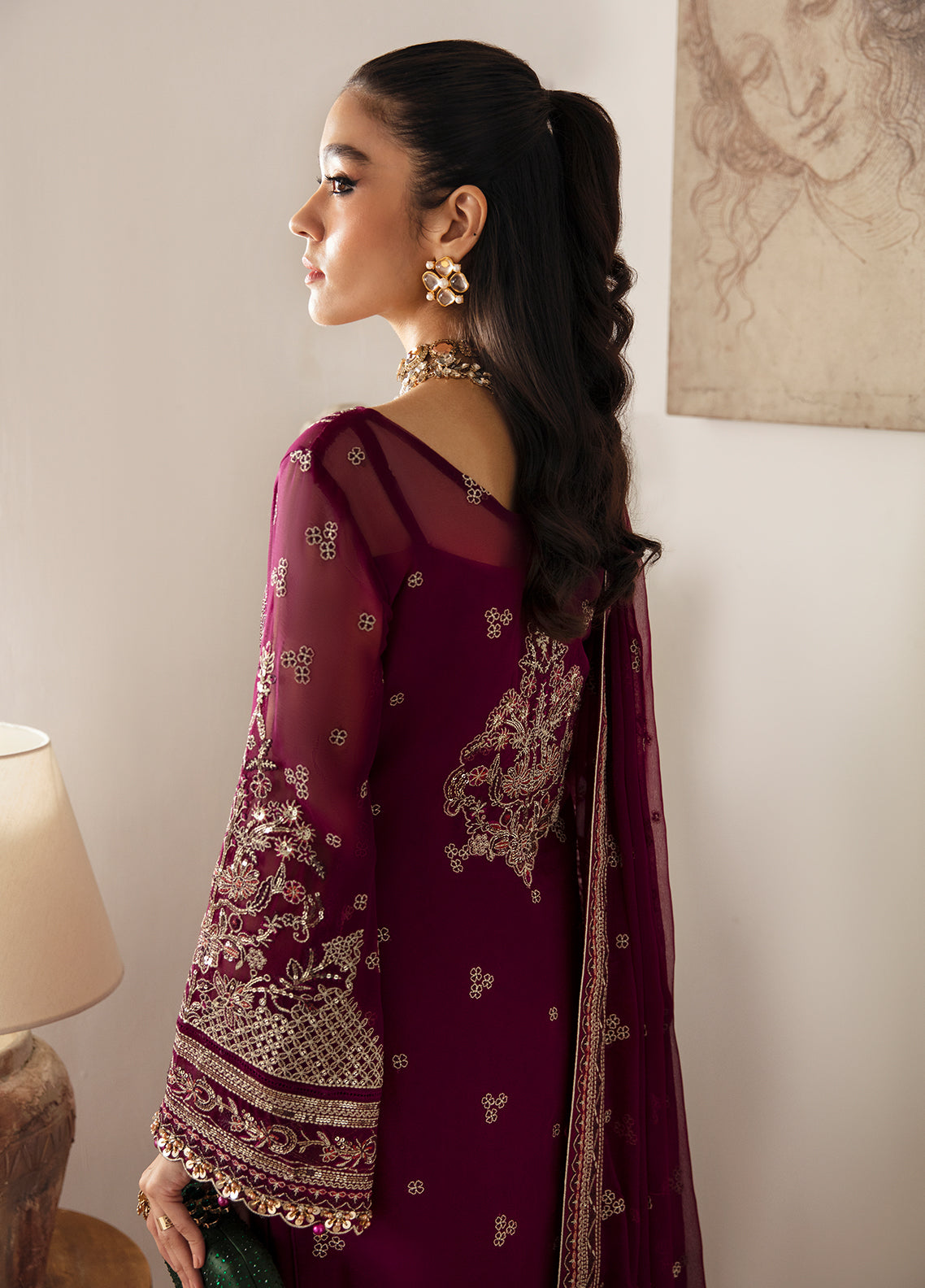 Gulaal Unstitched 3 Piece Emb Chiffon Vol-02 Collection'2023-Zareena