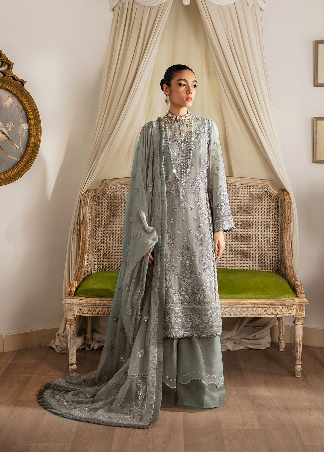 Gulaal Unstitched 3 Piece Emb Chiffon Vol-02 Collection'2023-Sirena