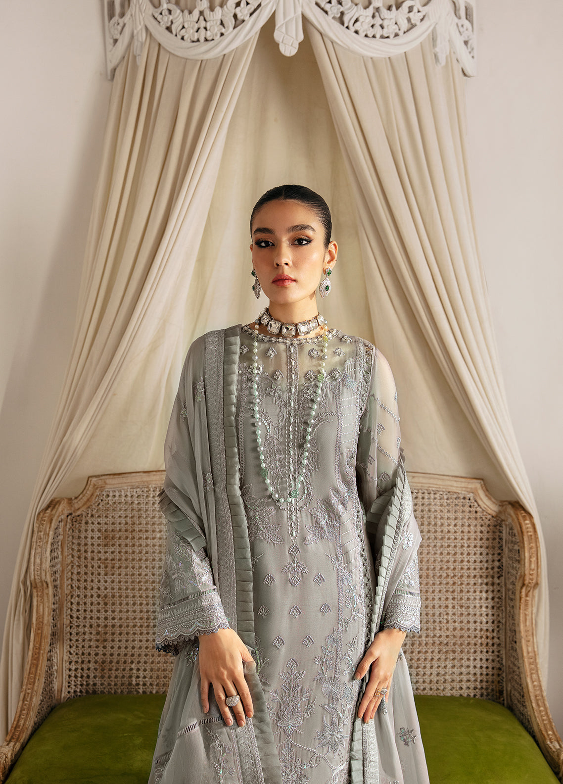 Gulaal Unstitched 3 Piece Emb Chiffon Vol-02 Collection'2023-Sirena