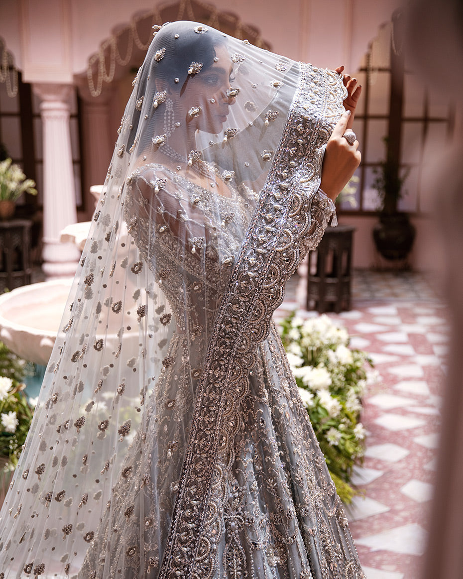 Mehernaaz By Gulaal Unstitched 3 Piece Bridal Couture Collection'2021-Nur B-09 (Without Veil)
