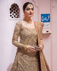 Mehernaaz By Gulaal Unstitched 3 Piece Bridal Couture Suit-Mehtab B-10