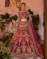 Mehernaaz By Gulaal Unstitched 3 Piece Bridal Couture Suit-Sairah B-07