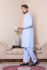 Real Image Mens Kurta Shalwar Winter Collection'2025-P-62sc Blue