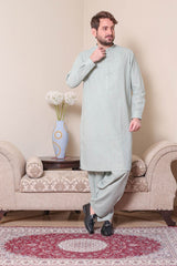 Real Image Mens Kurta Shalwar Winter Collection'2025-P-61sc Green