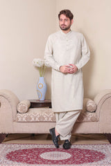 Real Image Mens Kurta Shalwar Winter Collection'2025-P-61sc Cream