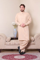 Real Image Mens Kurta Shalwar Winter Collection'2025-P-61sc Peach