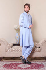 Real Image Mens Kurta Shalwar Winter Collection'2025-P-62sc Blue