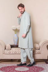 Real Image Mens Kurta Shalwar Winter Collection'2025-P-61sc Green
