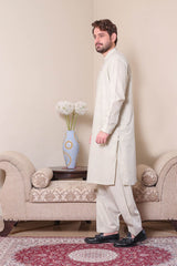 Real Image Mens Kurta Shalwar Winter Collection'2025-P-61sc Cream