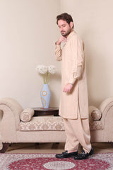 Real Image Mens Kurta Shalwar Winter Collection'2025-P-61sc Peach