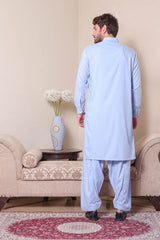 Real Image Mens Kurta Shalwar Winter Collection'2025-P-62sc Blue