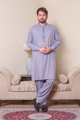Real Image Mens Kurta Shalwar Winter Collection'2025-D-523 Grey