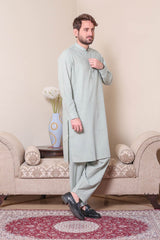 Real Image Mens Kurta Shalwar Winter Collection'2025-P-61sc Green