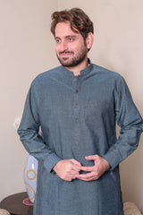 Real Image Mens Kurta Shalwar Winter Collection'2025-P-55 Blue