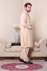 Real Image Mens Kurta Shalwar Winter Collection'2025-P-61sc Peach