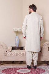 Real Image Mens Kurta Shalwar Winter Collection'2025-P-61sc Cream