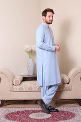 Real Image Mens Kurta Shalwar Winter Collection'2025-P-61sc Blue