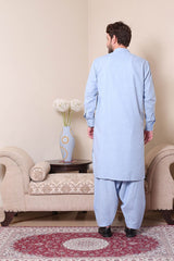 Real Image Mens Kurta Shalwar Winter Collection'2025-P-61sc Blue